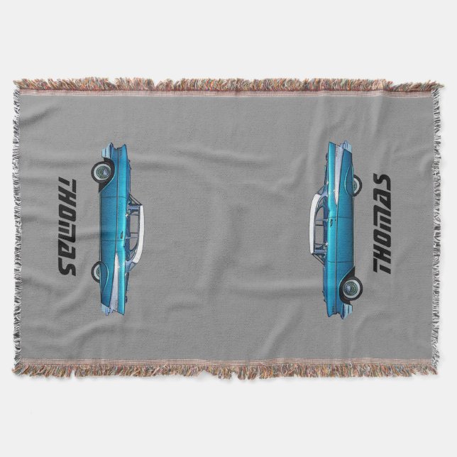 Tejida Manta clásica 1957 del personalizado de Chevy (Anverso)