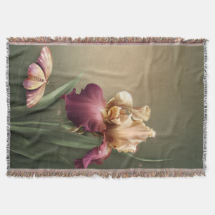 Tejida Manta de Iris y Mariposa