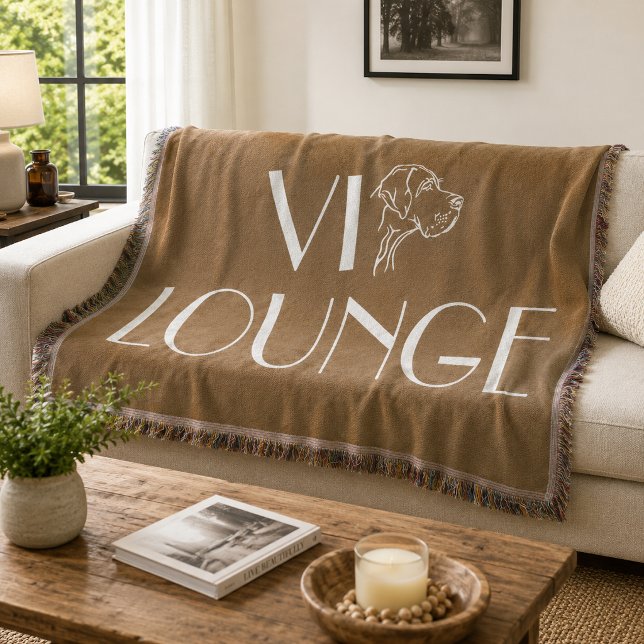 Tejida Manta de lanzamiento para perros VIP Lounge (Dimensions: 54"l x 38"w)