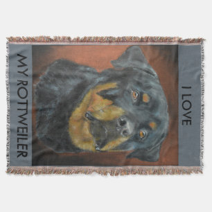 Tejida Manta del tiro de Rottweiler