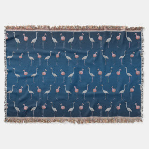 Tejida Manta del tiro del frenesí del flamenco (luz/azul
