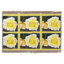 Manta del tiro del rosa amarillo