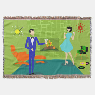 Tejida Manta moderna del tiro de los pares de los