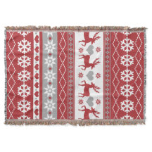 Manta nórdica del tiro del amor del reno del