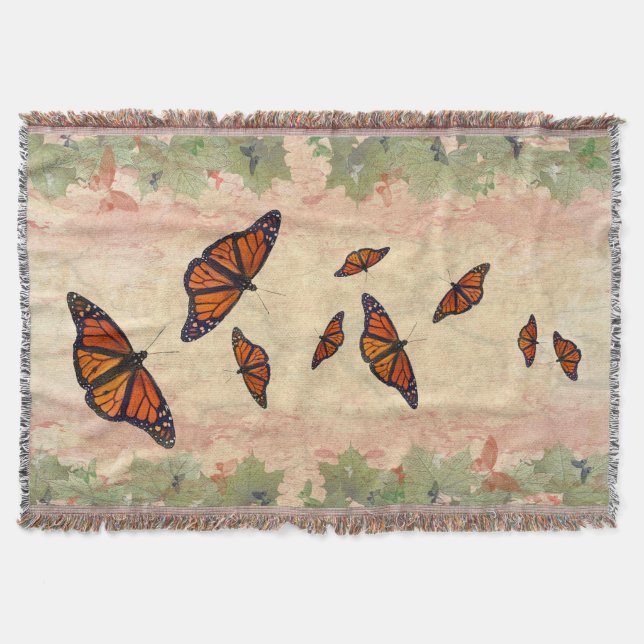 Tejida Manta para jardín de monarca (Anverso)