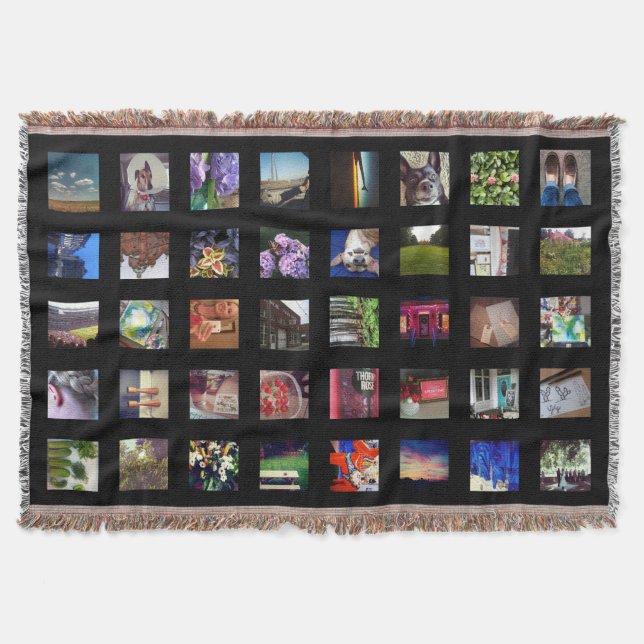 Tejida Manta personalizada del tiro de la foto de (Anverso)