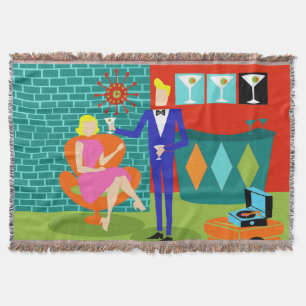 Tejida Manta retra del tiro de los pares de Martini