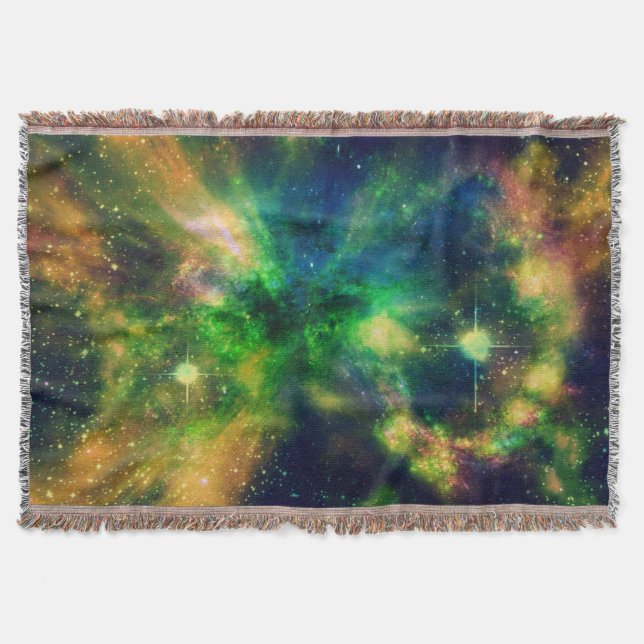 Tejida Nebulosa colorida y manta de estrellas (Anverso)