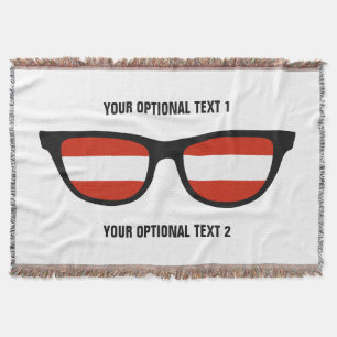 Tejida Personalizado de matices austriacos arroja manta