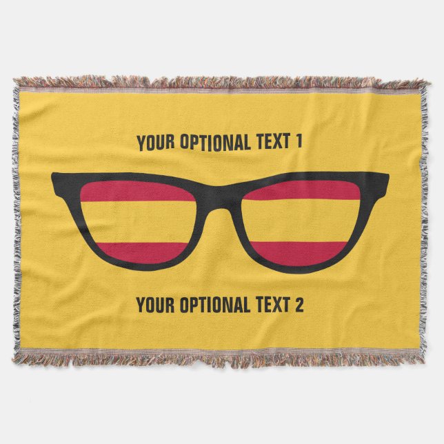 Tejida Personalizado español Shades lanzar manta (Anverso)