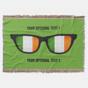 Tejida Personalizado irlandés Shades arroja manta