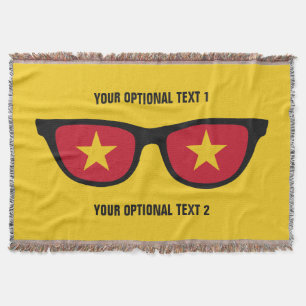 Tejida Personalizado Vietnamita Shades arroja manta
