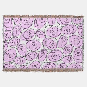 Tejida Rosas Lilac lanza manta