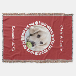 Tejida TU FOTO Far Apart Amor lanzar manta