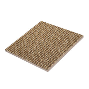 Tejido de Algodón Tejido Baldosa Cerámica - Beige