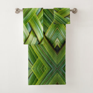 Tejido de bambú fresco verde