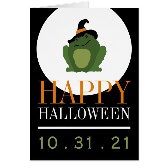 Tejido de bruja, Feliz Halloween (Frente)