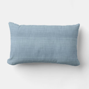 Tejido de lino azul Almohada lumbar