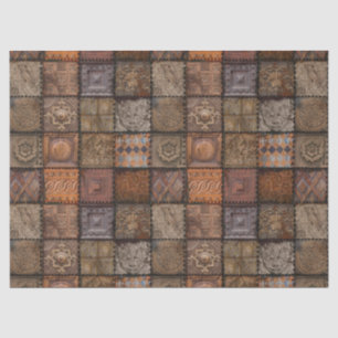 Tejido de mosaicos de época o papel de descomposic