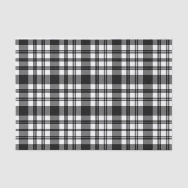 Tejido de papel tisular Bandas de papel negro y bl (Anverso)