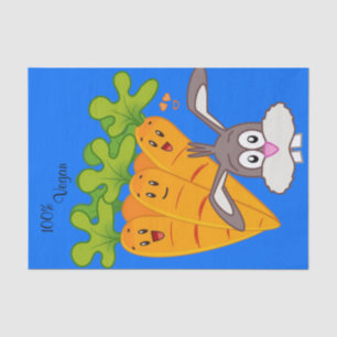 Tejido de papel zanahoria Conejo 100% Vegan