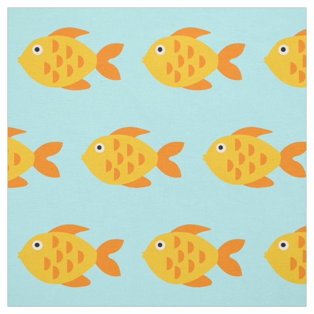 Tejido de pez dorado de tela DIY textil (Retal)