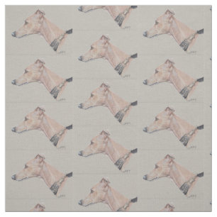 Tejido de tela de perros de perfil de Whippet