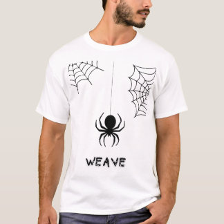 Tejido del diseño de camiseta araña