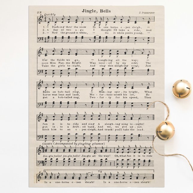 Tejido navideño de jingle Bells y papel de descodi (Subido por el creador)