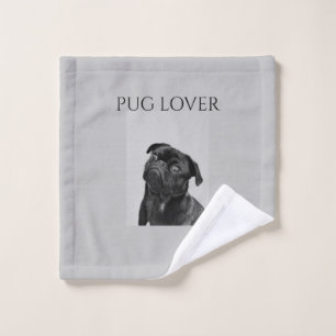 Tejido negro de pug.