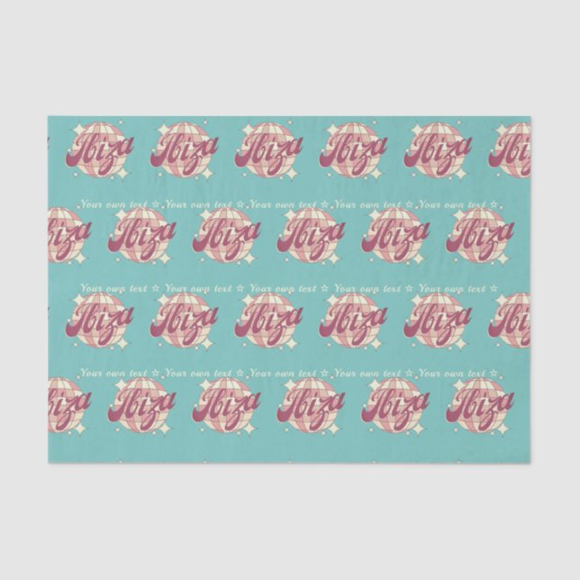 Tejido Papel envolver ibiza eivissa españa (Anverso)