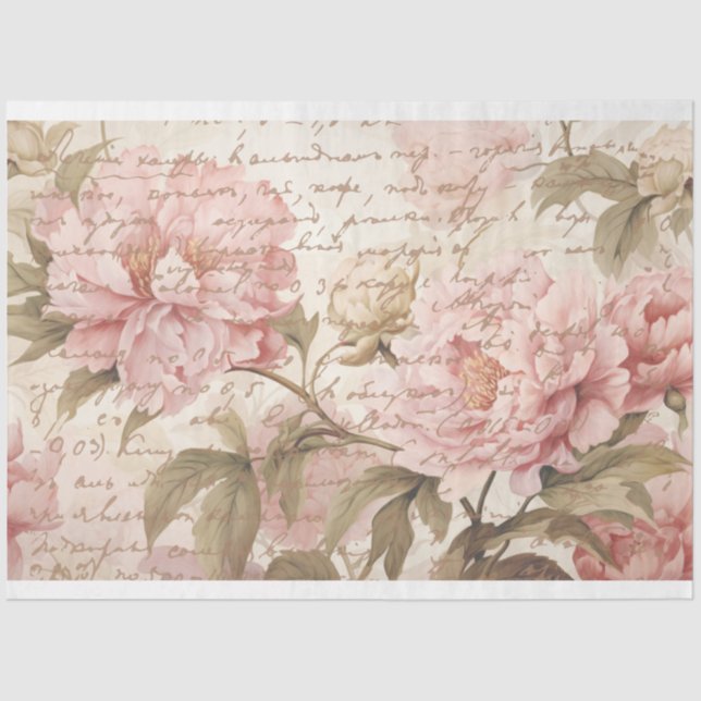 Tejido peónico francés, artesanía, papel desvalija (Anverso)