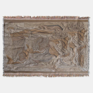 ¡Tejidos arrojan manta en una textura de cuero!