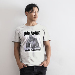 Tejidos de camisetas de HARAMBE GORILLA