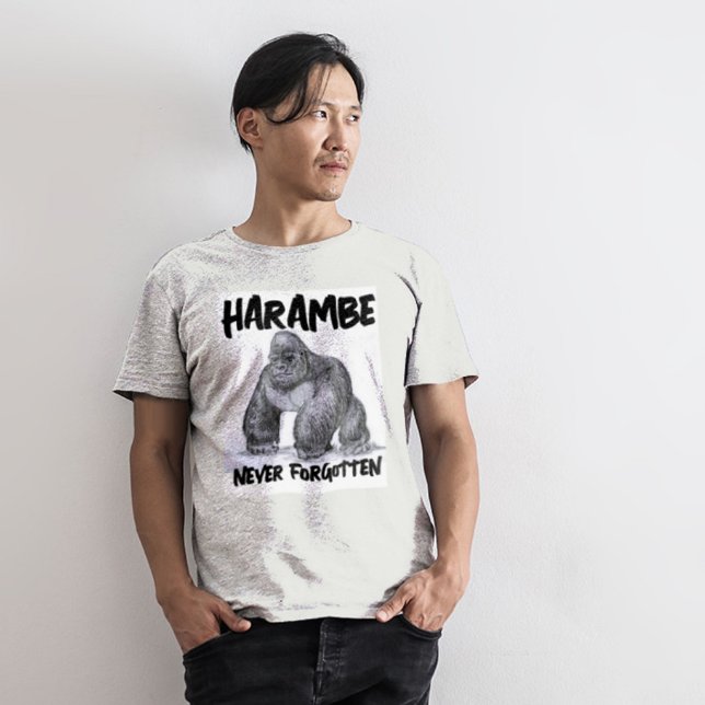 Tejidos de camisetas de HARAMBE GORILLA (Subido por el creador)