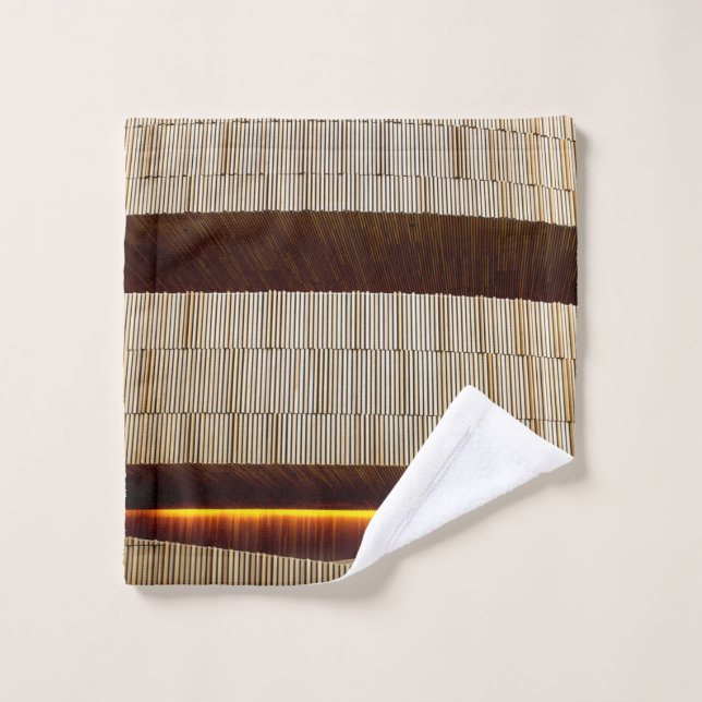 Tejidos de rayas blancas y negras (Toallita)