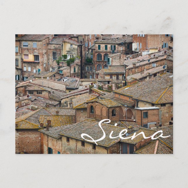 Tejidos en la postal de Siena (Anverso)