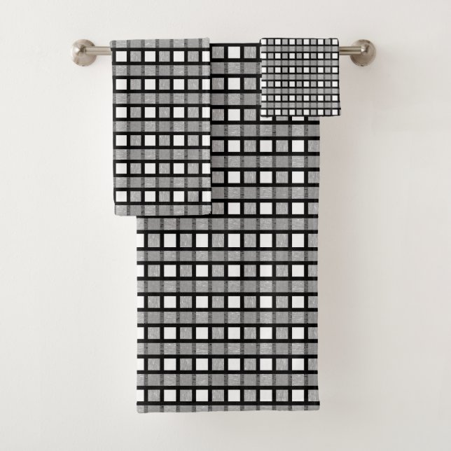 Tejidos estáticos negros, blancos y plateados (In situ)