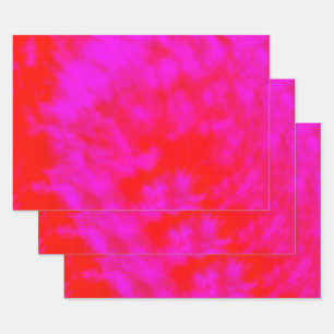 Tejidos Rosa Y Rojo Tirados, Hojas De Envoltura De