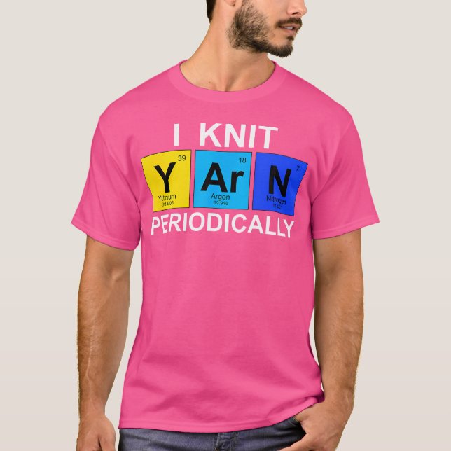 Tejo Hilo Periódicamente - Camiseta Divertida de T (Anverso)