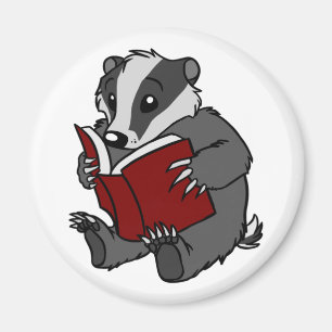 Tejón de la lectura - imán