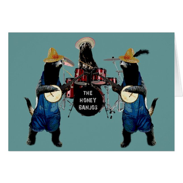 Tejón de miel divertido (Anverso (Horizontal))