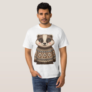 Tejón en una camiseta de jersey