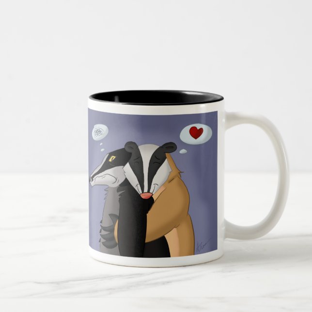 Tejones en taza del amor (Derecha)