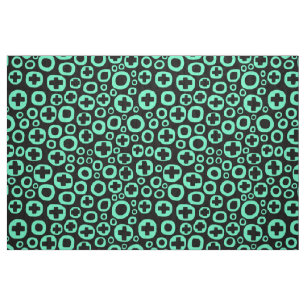 Tela 050215 - Turquesa en negro