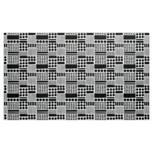 Tela 100416 - Negro sobre blanco