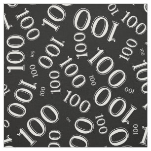 Tela 100o Modelo dispersado del número blanco y negro