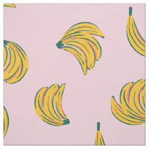 (12 in) ilustraciones Guay bananeros de fondo rosa