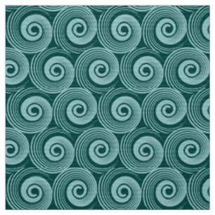 Tela 140216 Espirales - Dejar verde azul en verde oscur