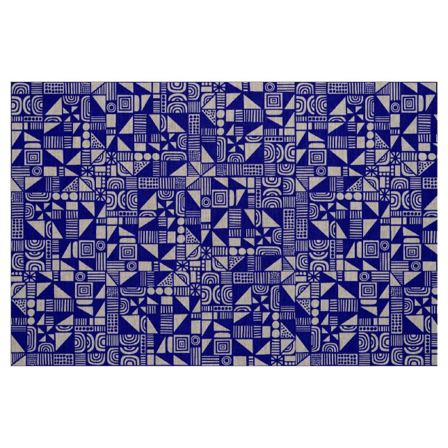 Tela 150215v2 - Azul oscuro ("Cuarto gordo" (fat quarter))